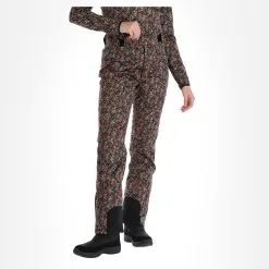 Brunotti, Sunpeak-Flower Softshell Skibroek Dames Hazel Bruin -Cmp Ski-uitrusting Winkel brunotti sunpeak flower bc skibroek softshell dames hazel bruin 22bruno120v1 BI 04