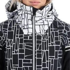 CMP, 31W0076 Ski-jas Dames Wit, Zwart -Cmp Ski-uitrusting Winkel cmp 31w0076 aa jas gevoerd dames wit zwart 22cmpxx119v2 BI 10