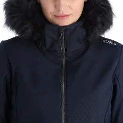 CMP, 31W0196F Ski-jas Dames Blauw -Cmp Ski-uitrusting Winkel cmp 31w0196f aa jas gevoerd dames blauw 22cmpxx124v5 BI 07
