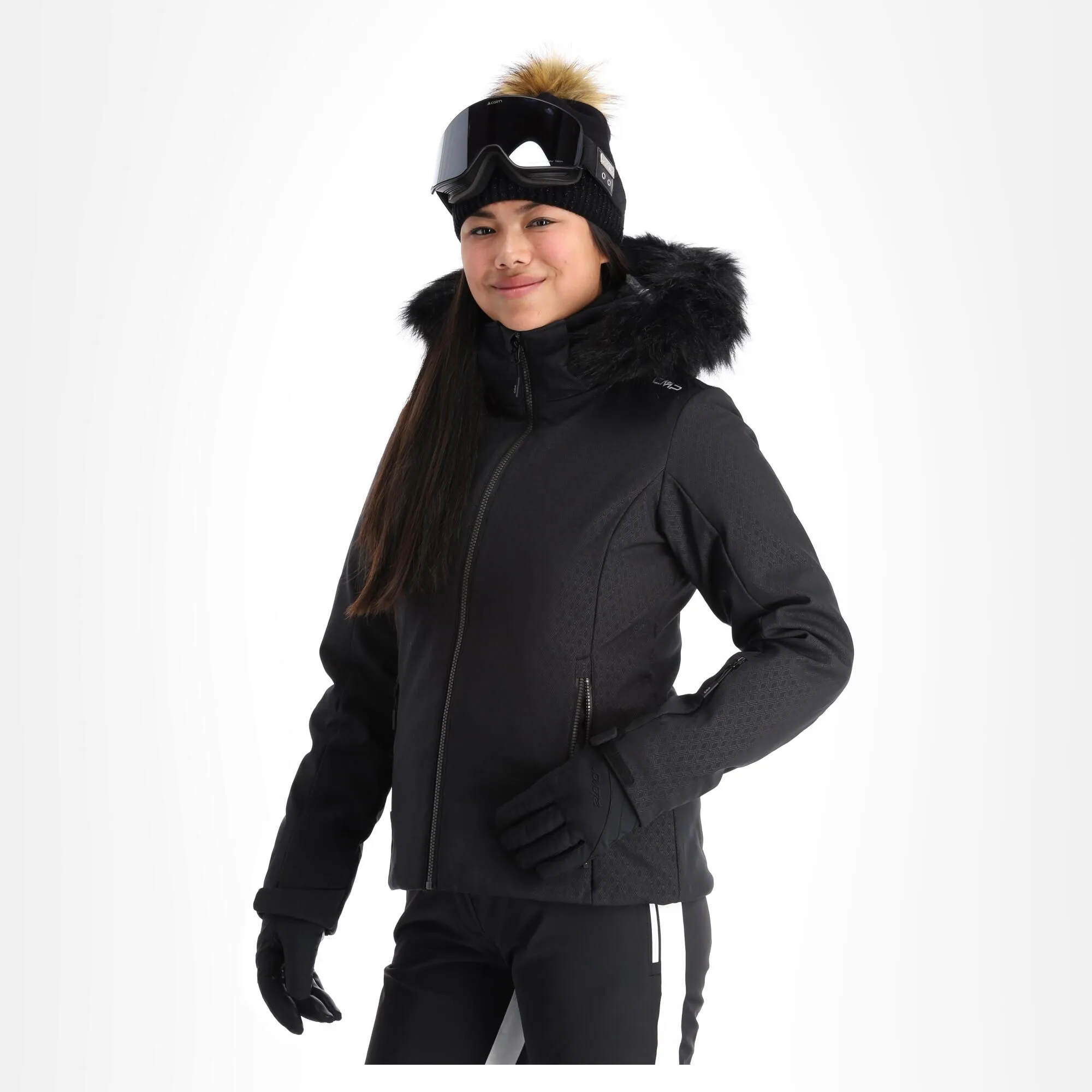 CMP, 31W0196F Ski-jas Dames Zwart 1 CMP, 31W0196F Ski-jas Dames Zwart