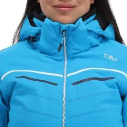CMP, 31W0216 Ski-jas Dames Turquioise Blauw -Cmp Ski-uitrusting Winkel cmp 31w0216 aa jas gevoerd dames turquioise blauw 22cmpxx125v3 BI 07