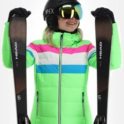 CMP, 31W0246 Ski-jas Dames Apple Fluo Groen -Cmp Ski-uitrusting Winkel cmp 31w0246 aa jas gevoerd dames apple fluo groen 22cmpxx127v1 BI 05