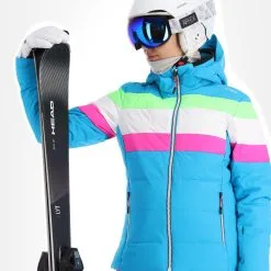 CMP, 31W0246 Ski-jas Dames Turquioise Blauw -Cmp Ski-uitrusting Winkel cmp 31w0246 aa jas gevoerd dames turquioise blauw 22cmpxx127v2 BI 05