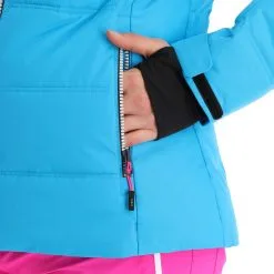 CMP, 31W0246 Ski-jas Dames Turquioise Blauw -Cmp Ski-uitrusting Winkel cmp 31w0246 aa jas gevoerd dames turquioise blauw 22cmpxx127v2 BI 12