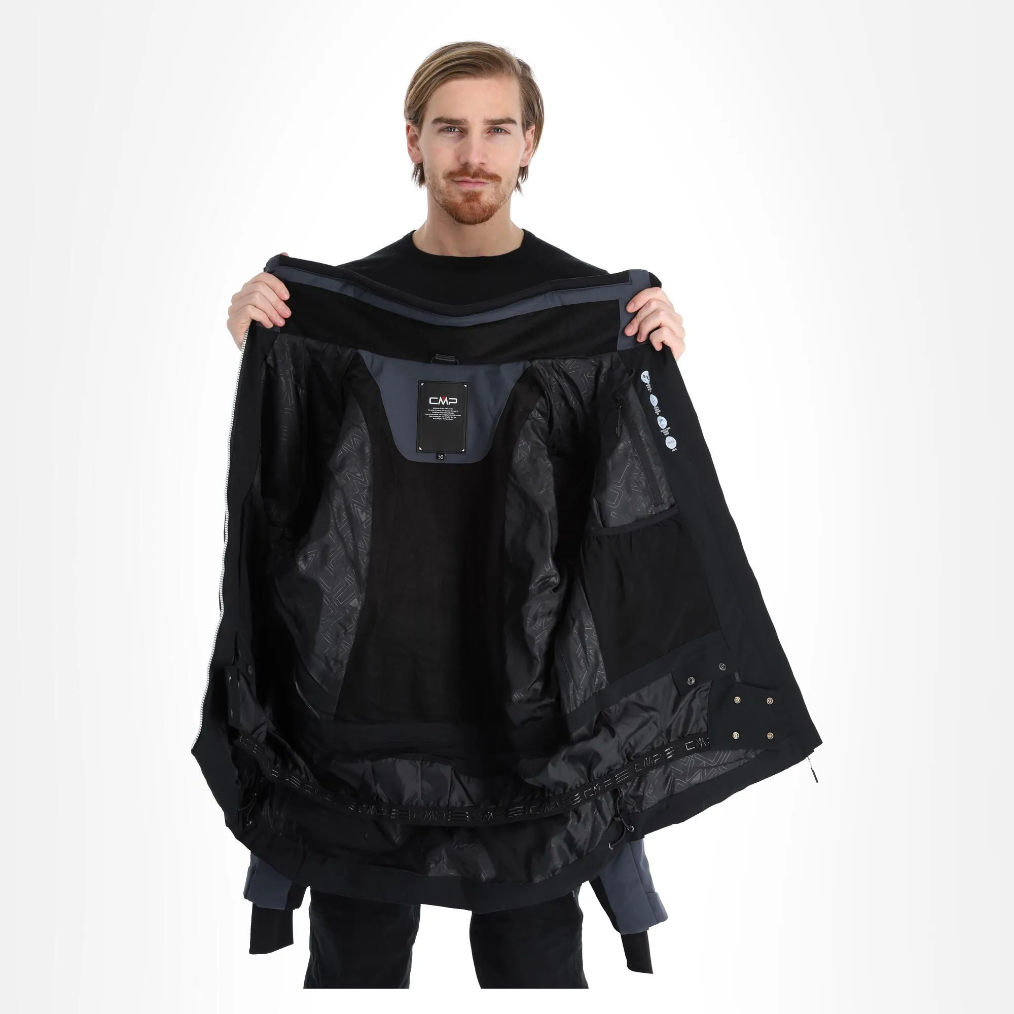 CMP, 32W0137 Ski-jas Heren Zwart 5 CMP, 32W0137 Ski-jas Heren Zwart - Afbeelding 5