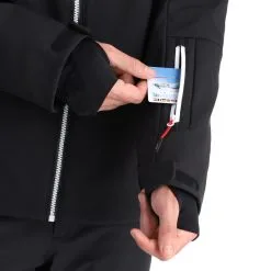 CMP, 32W0157 Ski-jas Heren Zwart -Cmp Ski-uitrusting Winkel cmp 32w0157 aa jas gevoerd heren zwart 22cmpxx140v4 BI 07