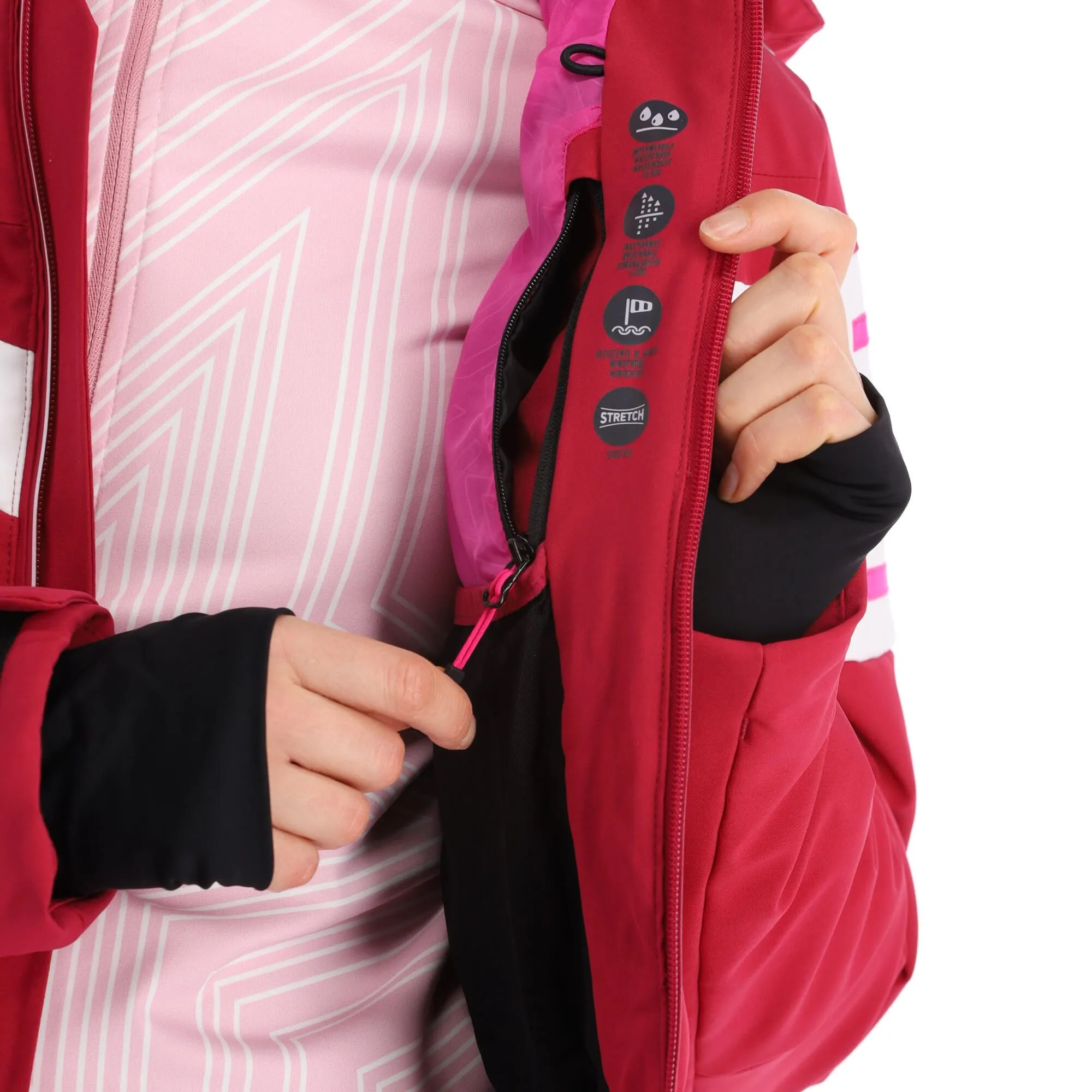 CMP, 32W0216 Ski-jas Dames Sangria Paars 10 CMP, 32W0216 Ski-jas Dames Sangria Paars - Afbeelding 10