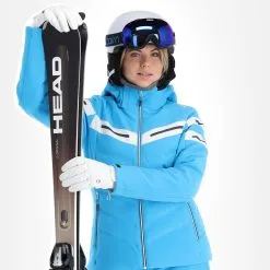 CMP, 32W0216 Ski-jas Dames Turquioise Blauw -Cmp Ski-uitrusting Winkel cmp 32w0216 aa jas gevoerd dames turquioise blauw 22cmpxx142v2 BI 05
