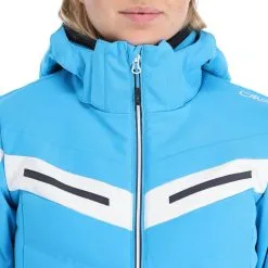 CMP, 32W0216 Ski-jas Dames Turquioise Blauw -Cmp Ski-uitrusting Winkel cmp 32w0216 aa jas gevoerd dames turquioise blauw 22cmpxx142v2 BI 10