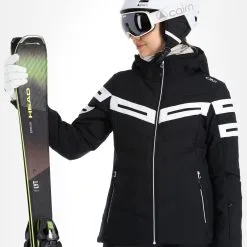 CMP, 32W0216 Ski-jas Dames Zwart -Cmp Ski-uitrusting Winkel cmp 32w0216 aa jas gevoerd dames zwart 22cmpxx142v4 BI 04