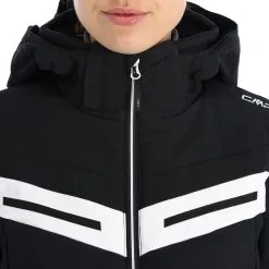 CMP, 32W0216 Ski-jas Dames Zwart -Cmp Ski-uitrusting Winkel cmp 32w0216 aa jas gevoerd dames zwart 22cmpxx142v4 BI 08