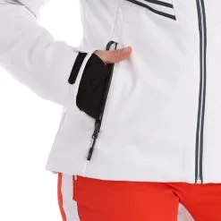 CMP, 32W0226 Ski-jas Dames Wit -Cmp Ski-uitrusting Winkel cmp 32w0226 aa jas gevoerd dames wit 22cmpxx143v2 BI 12