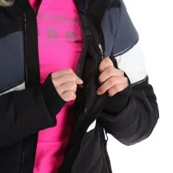 CMP, 32W0236 Ski-jas Dames Zwart -Cmp Ski-uitrusting Winkel cmp 32w0236 aa jas gevoerd dames zwart 22cmpxx144v4 BI 12