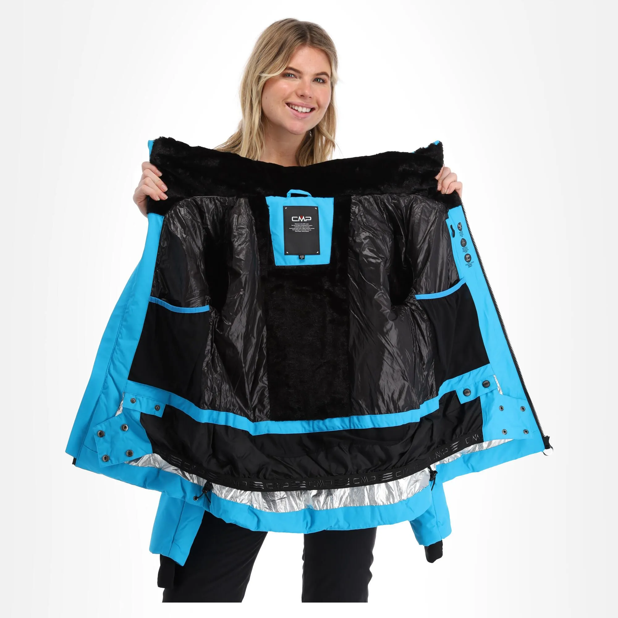 CMP, 32W0266 Ski-jas Dames Turquioise Blauw 5 CMP, 32W0266 Ski-jas Dames Turquioise Blauw - Afbeelding 5