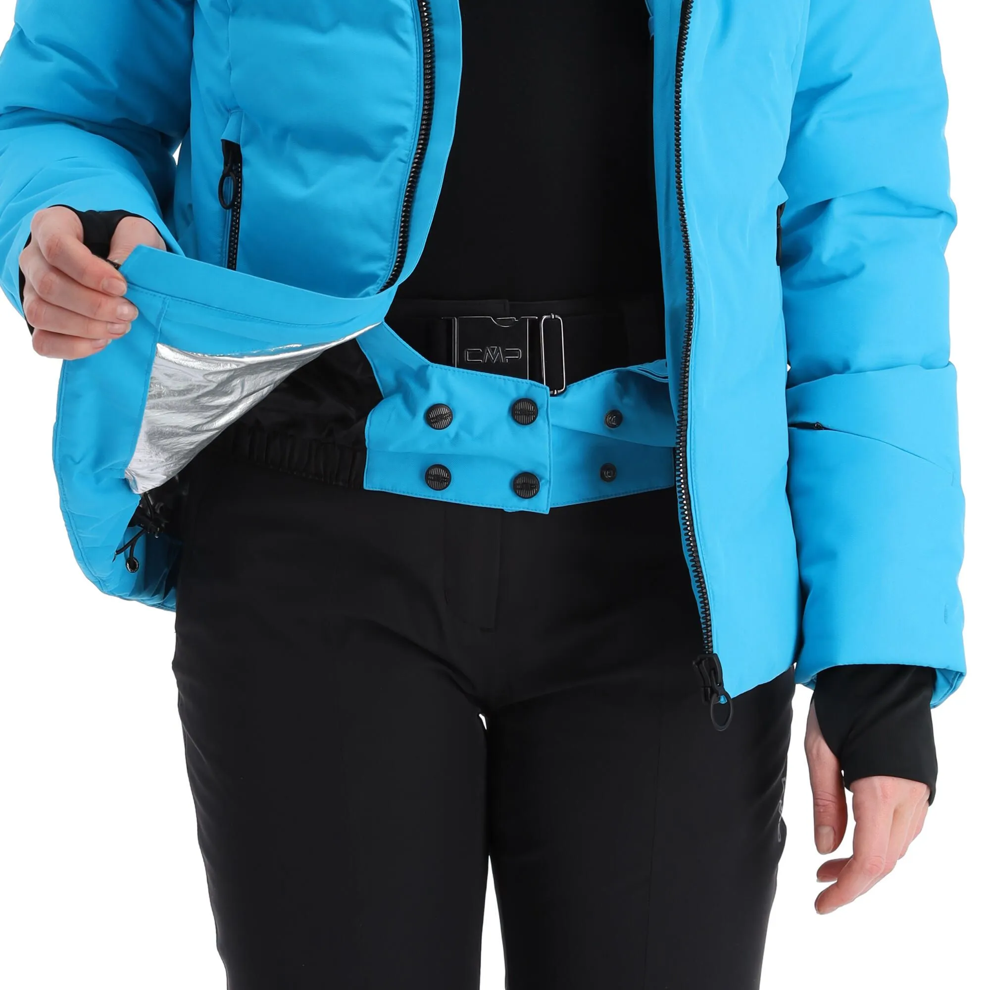 CMP, 32W0266 Ski-jas Dames Turquioise Blauw 8 CMP, 32W0266 Ski-jas Dames Turquioise Blauw - Afbeelding 8