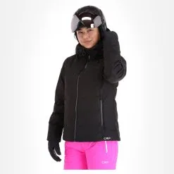CMP, 32W0266 Ski-jas Dames Zwart -Cmp Ski-uitrusting Winkel cmp 32w0266 aa jas gevoerd dames zwart 22cmpxx146v2 BI 04