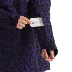 ColourWear, Cake 2.0 Jackorak Ski-jas Dames Leopard Print Paars -Cmp Ski-uitrusting Winkel colourwear cake 2 0 jackorak aa jas gevoerd dames leopard print 22colou109v3 BI 09