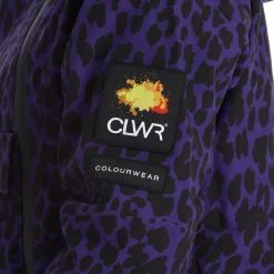 ColourWear, Cake 2.0 Jackorak Ski-jas Dames Leopard Print Paars -Cmp Ski-uitrusting Winkel colourwear cake 2 0 jackorak aa jas gevoerd dames leopard print 22colou109v3 BI 14