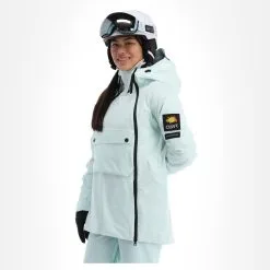 ColourWear, Cake 2.0 Jackorak Ski-jas Dames Light Turquoise Blauw -Cmp Ski-uitrusting Winkel colourwear cake 2 0 jackorak aa jas gevoerd dames light turquoise 22colou109v1 BI 04