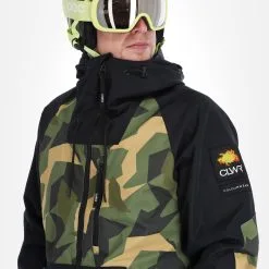 ColourWear, League Jkt Ski-jas Heren Camo Olive Groen -Cmp Ski-uitrusting Winkel colourwear league jkt af anorak heren camo olive groen 22colou102v3 BI 05