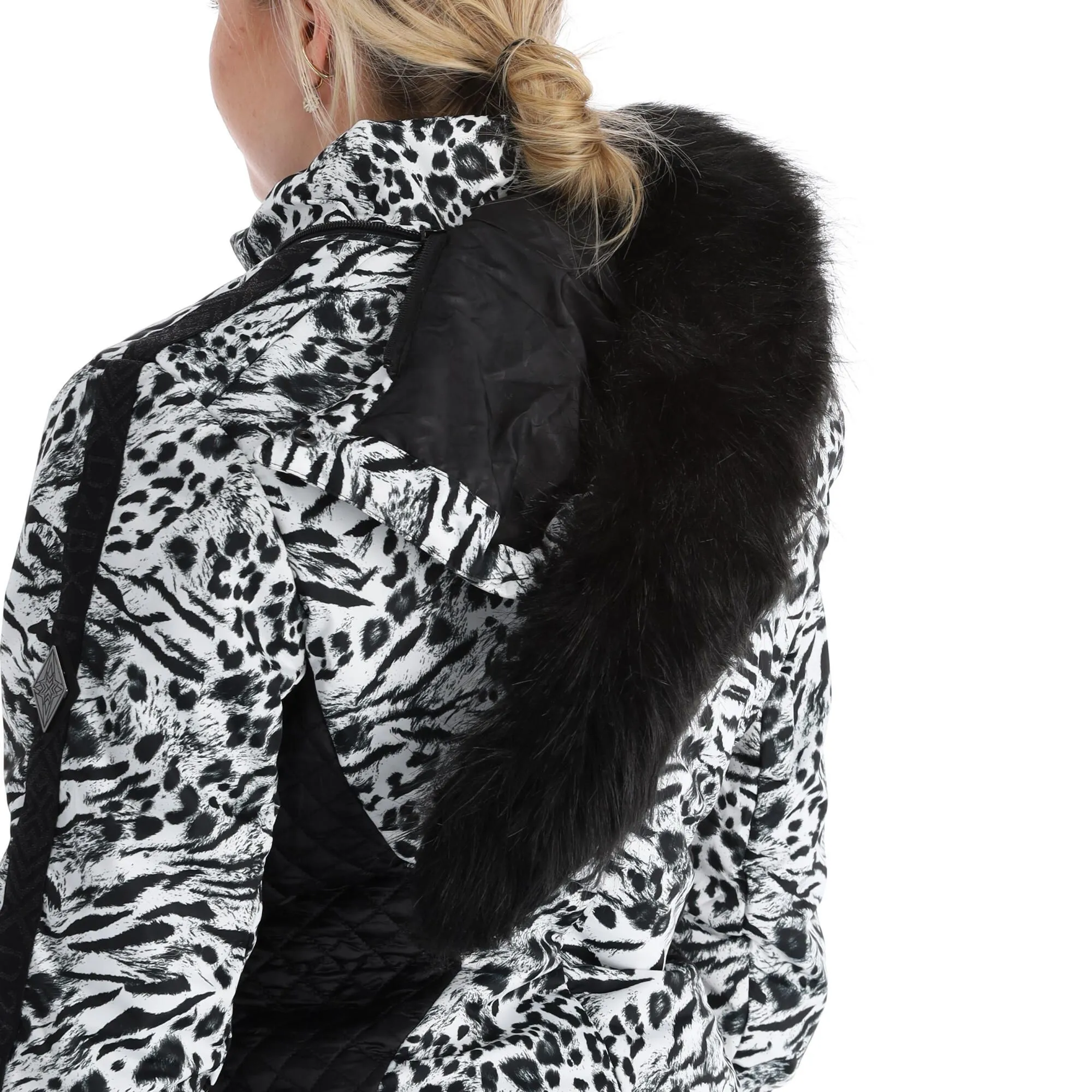 Dare 2b X Julien Macdonald, Mastery Ski-jas Dames Blurred Animal Print Wit 9 Dare 2b X Julien Macdonald, Mastery Ski-jas Dames Blurred Animal Print Wit - Afbeelding 9