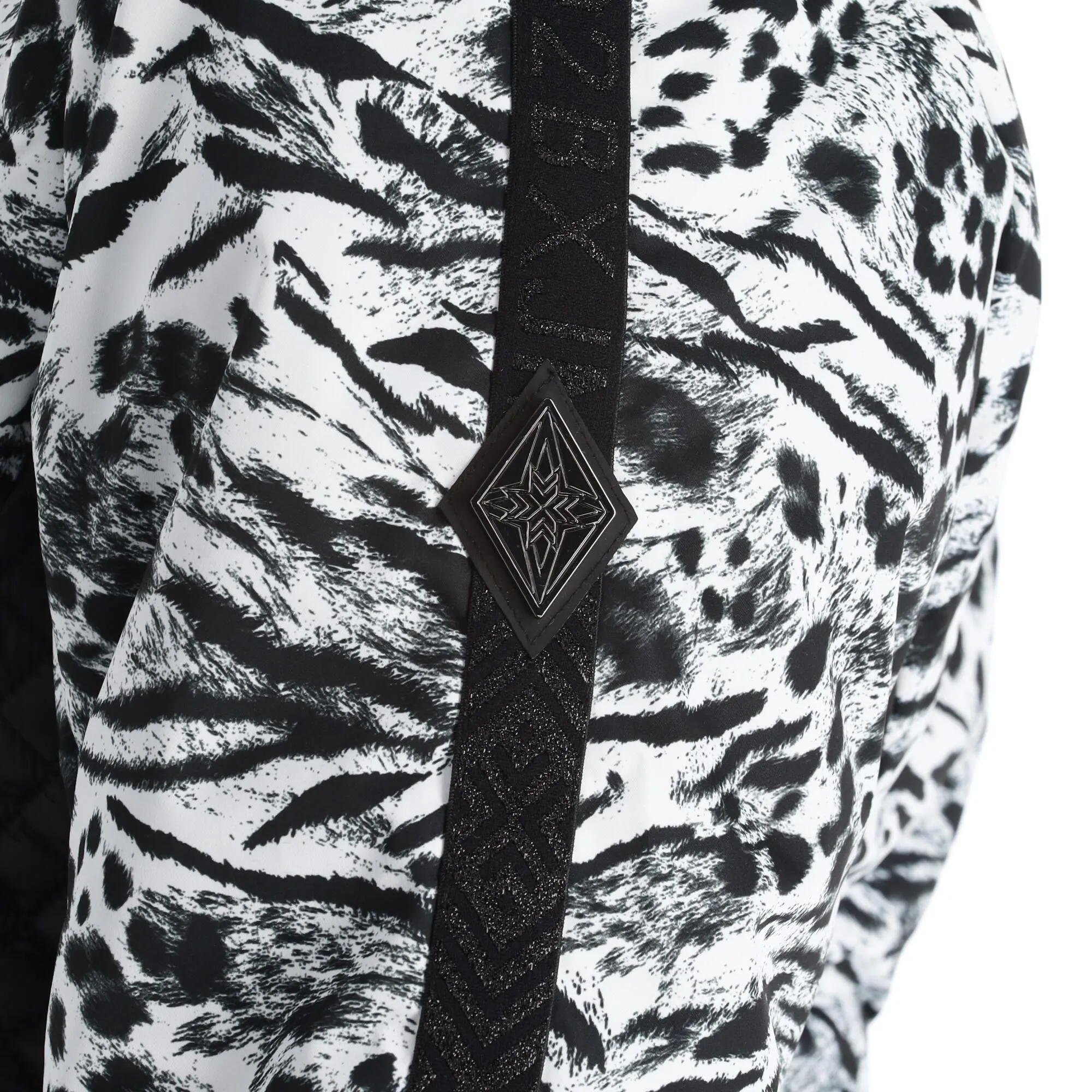 Dare 2b X Julien Macdonald, Mastery Ski-jas Dames Blurred Animal Print Wit 12 Dare 2b X Julien Macdonald, Mastery Ski-jas Dames Blurred Animal Print Wit - Afbeelding 12