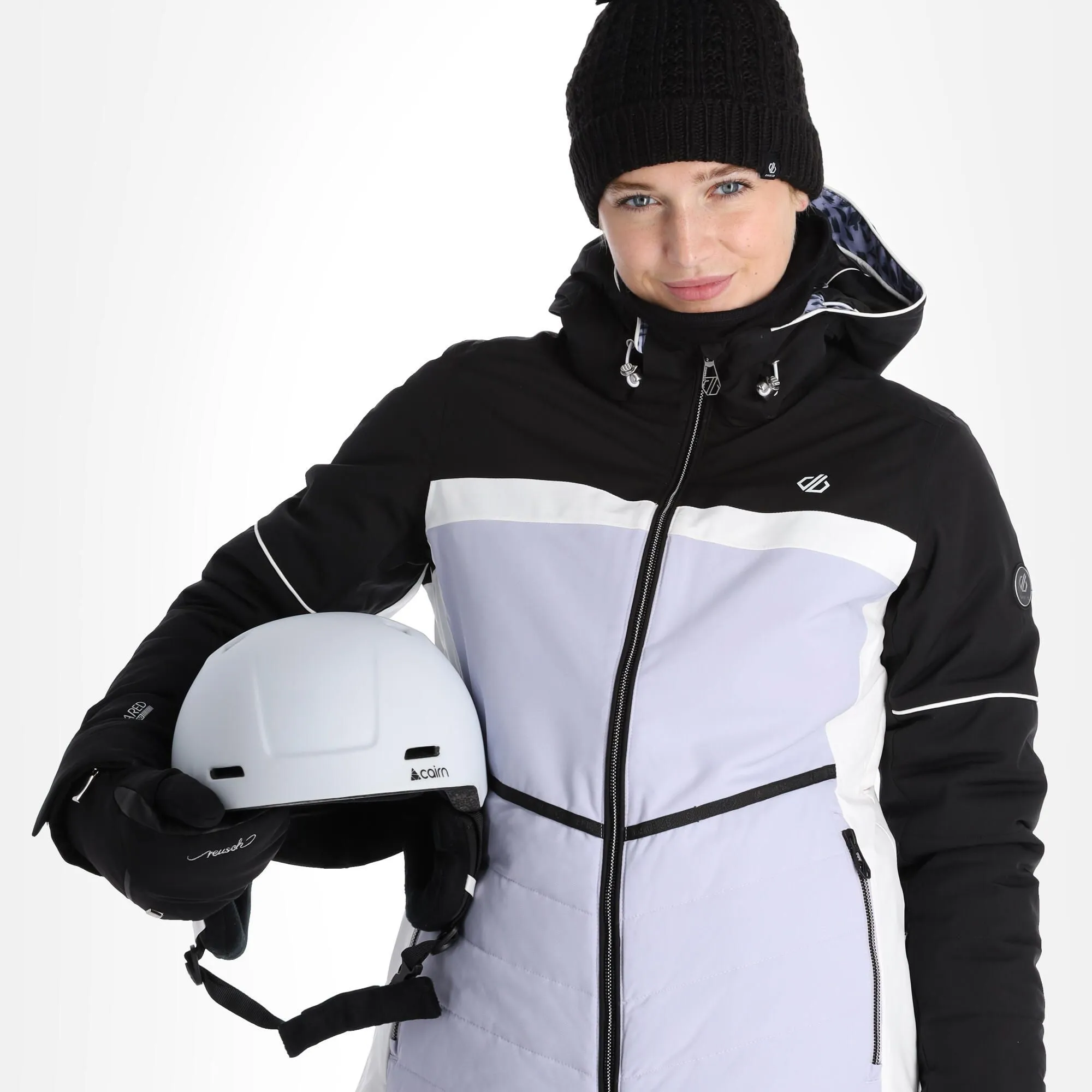 Dare2b, Conveyed Ski-jas Dames Cosmic Sky Grijs, Zwart 4 Dare2b, Conveyed Ski-jas Dames Cosmic Sky Grijs, Zwart - Afbeelding 4