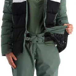 Dare2b, Crystallize Ski-jas Dames Duck Groen, Zwart -Cmp Ski-uitrusting Winkel dare2b crystallize aa jas gevoerd dames duck groen zwart 22dare2160v3 BI 09