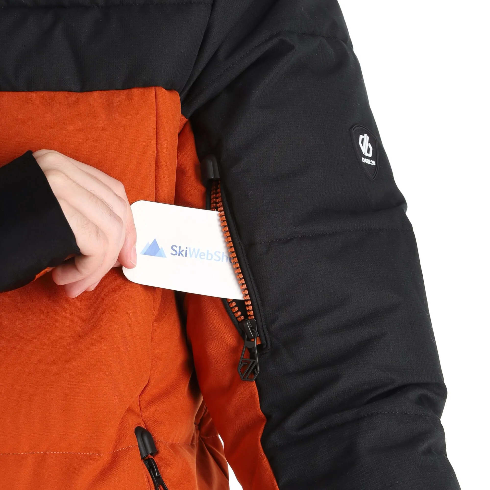 Dare2b, Denote II Ski-jas Heren Burnt Brick Bruin, Zwart 7 Dare2b, Denote II Ski-jas Heren Burnt Brick Bruin, Zwart - Afbeelding 7