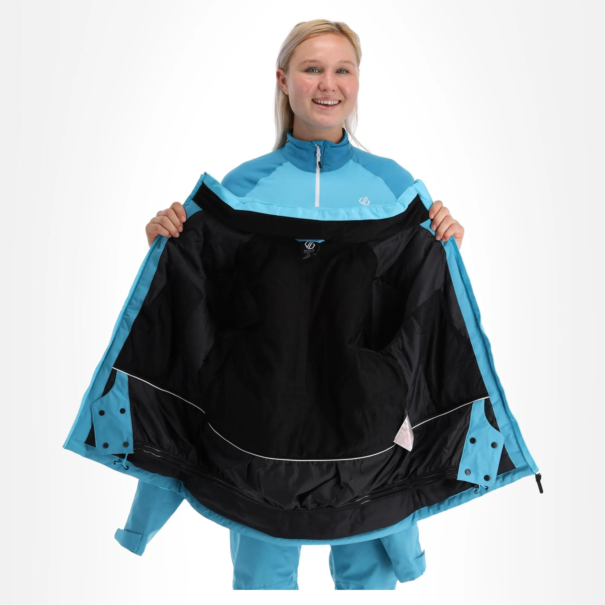 Dare2b, Enliven Ski-jas Dames Capri Blauw 4 Dare2b, Enliven Ski-jas Dames Capri Blauw - Afbeelding 4