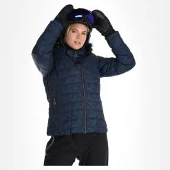 Dare2b, Glamorize III Ski-jas Dames Leopard Fusion Print Moonlight Denim Blauw -Cmp Ski-uitrusting Winkel dare2b glamorize iii aa jas gevoerd dames leopard fusion print 22dare2159v5 BI 04