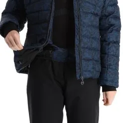 Dare2b, Glamorize III Ski-jas Dames Leopard Fusion Print Moonlight Denim Blauw -Cmp Ski-uitrusting Winkel dare2b glamorize iii aa jas gevoerd dames leopard fusion print 22dare2159v5 BI 08