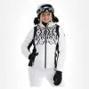 Dare2b, Prestige II Ski-jas Dames Monochrome Print Wit, Zwart