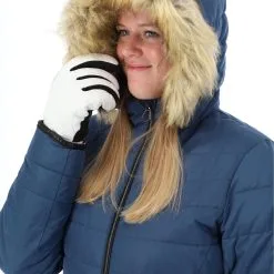 Dare2b, Striking Jacket Ski-jas Dames Dark Denim Blauw -Cmp Ski-uitrusting Winkel dare2b striking jacket aa jas gevoerd dames dark denim blauw AA21dar119b BI 06