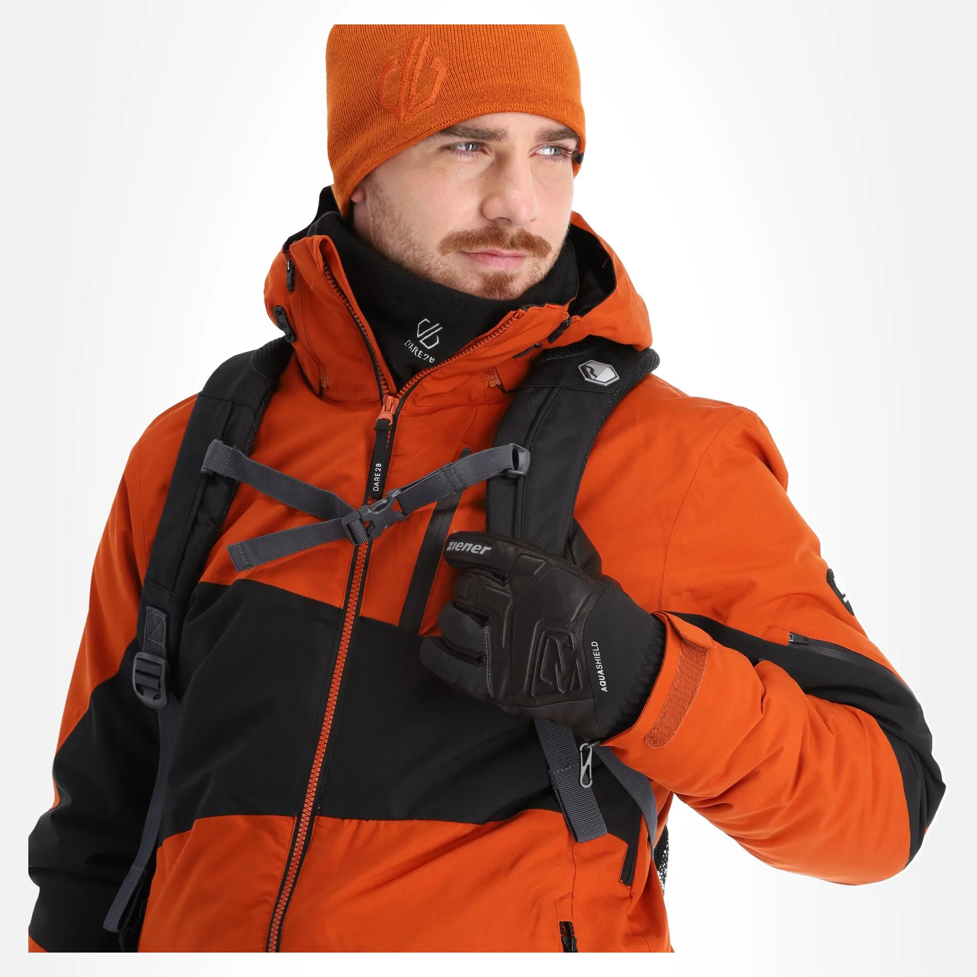 Dare2b, Supernova II Ski-jas Heren Burnt Brick Bruin, Zwart 4 Dare2b, Supernova II Ski-jas Heren Burnt Brick Bruin, Zwart - Afbeelding 4