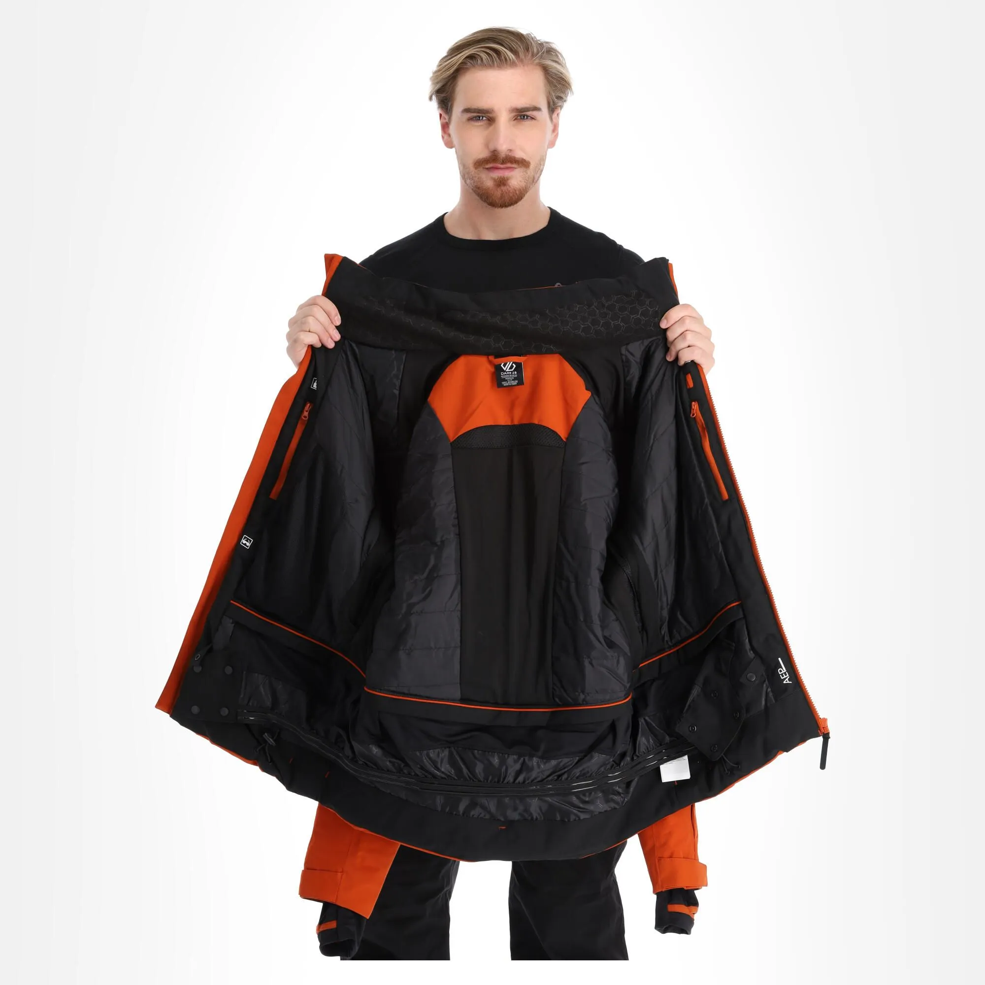 Dare2b, Supernova II Ski-jas Heren Burnt Brick Bruin, Zwart 5 Dare2b, Supernova II Ski-jas Heren Burnt Brick Bruin, Zwart - Afbeelding 5