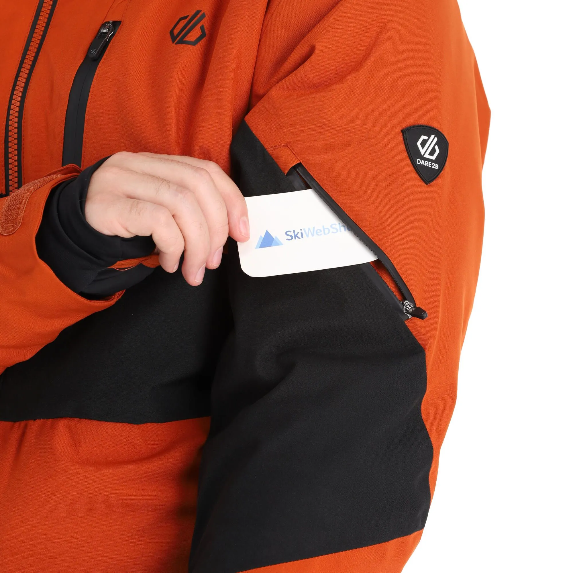 Dare2b, Supernova II Ski-jas Heren Burnt Brick Bruin, Zwart 7 Dare2b, Supernova II Ski-jas Heren Burnt Brick Bruin, Zwart - Afbeelding 7