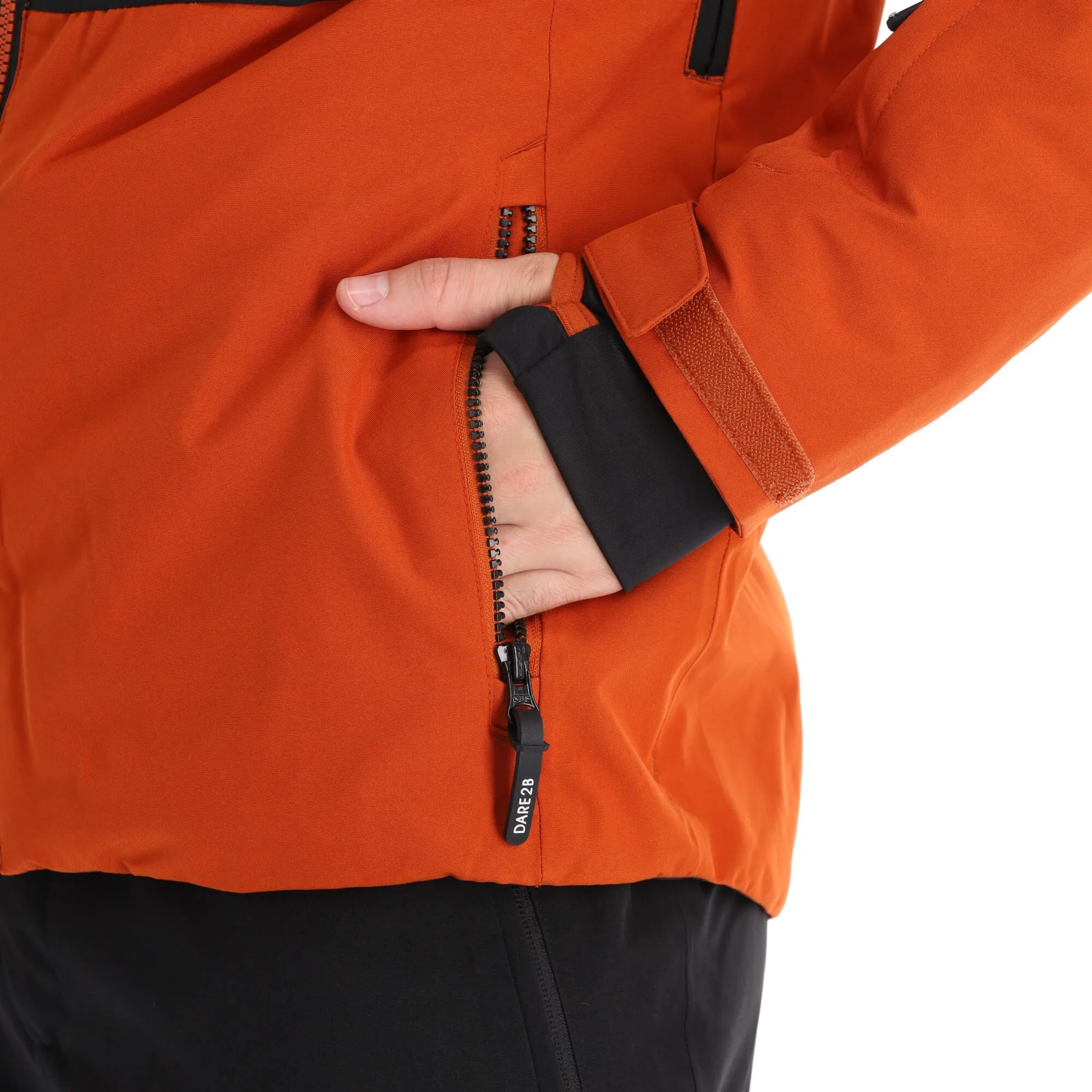 Dare2b, Supernova II Ski-jas Heren Burnt Brick Bruin, Zwart 9 Dare2b, Supernova II Ski-jas Heren Burnt Brick Bruin, Zwart - Afbeelding 9