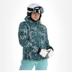 Dare2b, Verdict Ski-jas Dames Bold Animal Print Canton Groen