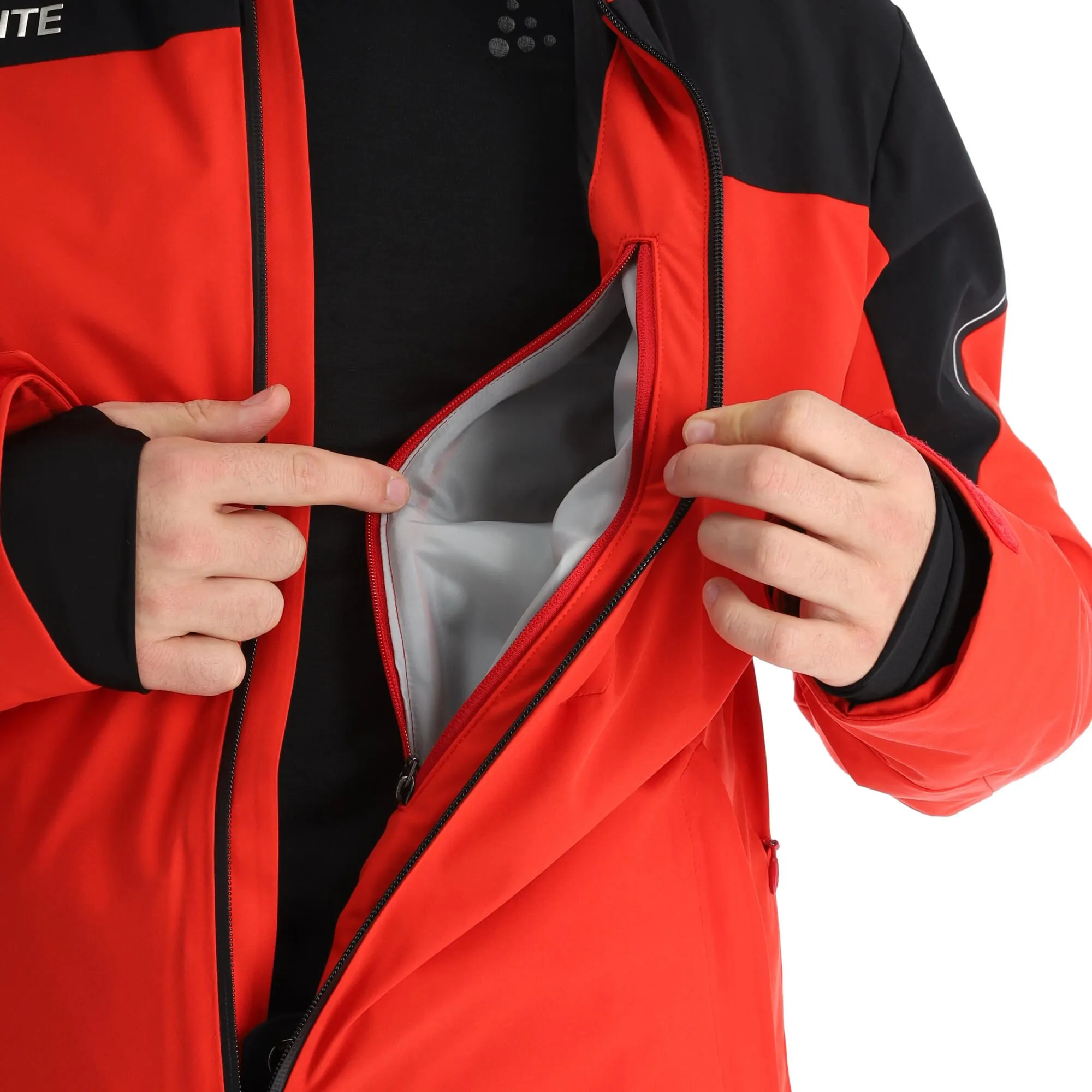 Descente, Adrien Ski-jas Heren Electric Rood 14 Descente, Adrien Ski-jas Heren Electric Rood - Afbeelding 14