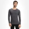 Falke, Longsleeved Shirt Tight M Thermoshirt Heren Concrete Grijs