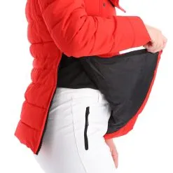Geographical Norway, Belinda Lady New 001 + Bs Winter Anorak Dames Rood -Cmp Ski-uitrusting Winkel geographical norway belinda new 001 bs aa jas gevoerd dames rood AA21geo108e BI 07