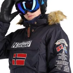 Geographical Norway, Boomera Rol-Art1 Lady 068 Winter Anorak Dames Navy Blauw -Cmp Ski-uitrusting Winkel geographical norway boomera rol art1 lady 068 winter anorak women AF21geo010b BI 05