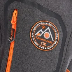 Geographical Norway, Tushiba Men 007 + Bs Softshell Ski-jas Heren Dark Grijs, Oranje -Cmp Ski-uitrusting Winkel geographical norway tushiba 007 softshell ski jas heren dark grijsoranje ac19geow11a 011.3635