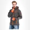 Geographical Norway, Tushiba Men 007 + Bs Softshell Ski-jas Heren Dark Grijs, Oranje