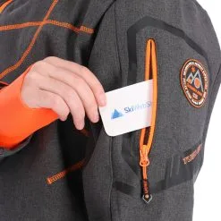 Geographical Norway, Tushiba Men 007 + Bs Softshell Ski-jas Heren Dark Grijs, Oranje -Cmp Ski-uitrusting Winkel geographical norway tushiba 007 softshell ski jas heren dark grijsoranje ac19geow11a 06.3635