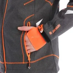 Geographical Norway, Tushiba Men 007 + Bs Softshell Ski-jas Heren Dark Grijs, Oranje -Cmp Ski-uitrusting Winkel geographical norway tushiba 007 softshell ski jas heren dark grijsoranje ac19geow11a 09.3635