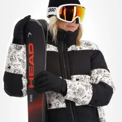 Head, Ashley Ski-jas Dames Legacy Print Ivory Wit -Cmp Ski-uitrusting Winkel head ashley aa jas gevoerd dames legacy print ivory wit 22headx154v2 BI 05