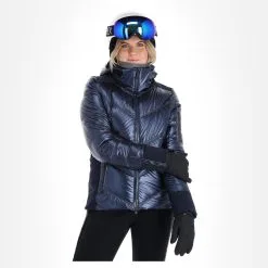 Head, Frost Ski-jas Dames Metalic Denim Blauw -Cmp Ski-uitrusting Winkel head frost aa jas gevoerd dames metalic denim blauw 22headx150v2 BI 04