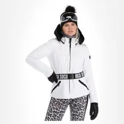 High Society, Jacy Ski-jas Dames Wit 17 High Society, Jacy Ski-jas Dames Wit -Cmp Ski-uitrusting Winkel high society down jacket aa jas gevoerd dames wit 22highs104v1 BI 04